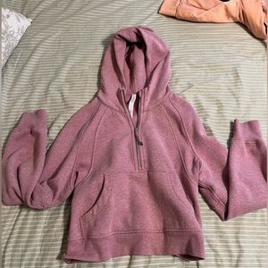 Lulu lemon women’s hooded funnel neck crop sweatshirt